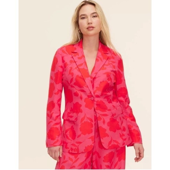 Women's XS Classic Rose‎ Blazer - kate spade New York Target Red Pink NWT - Picture 1 of 4